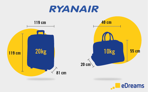 dimensions et poids bagages ryanair